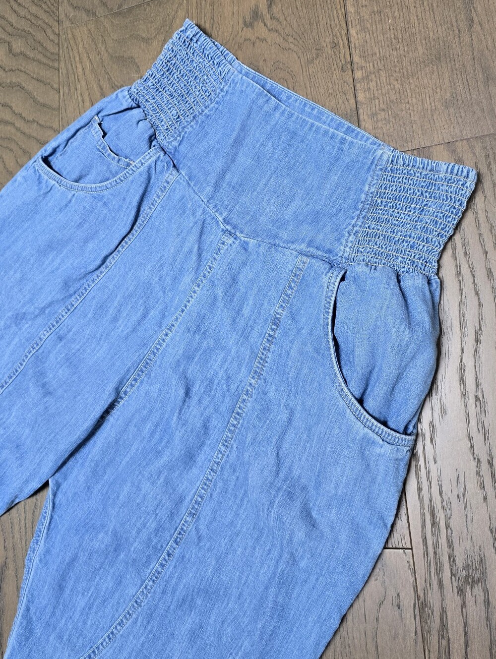 We The Free Lunan Crop Harem Jeans in Dragonfly Medium Wash - Picture 6 of 11